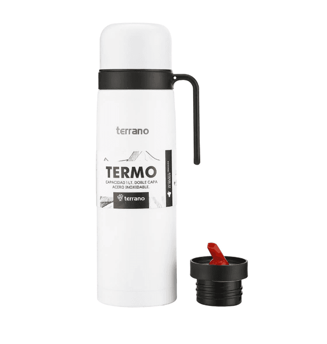 Garrafa Térmica Terrano Rig 1L Branco