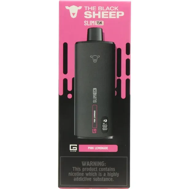 Vape Descartável The Black Sheep Slim 15K Pink Lemonade