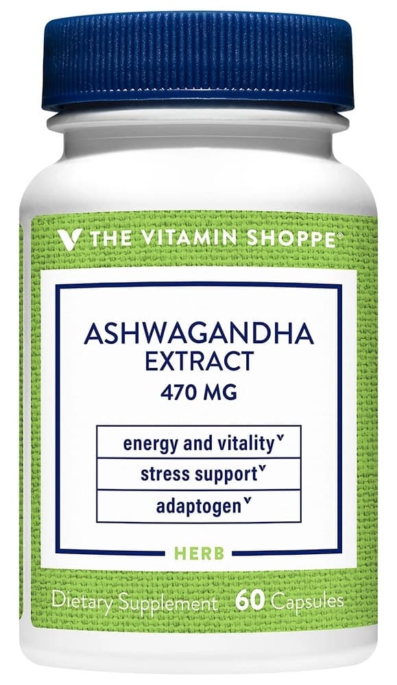 Extrato de Ashwagandha The Vitamin Shoppe 470MG (60 Cápsulas)