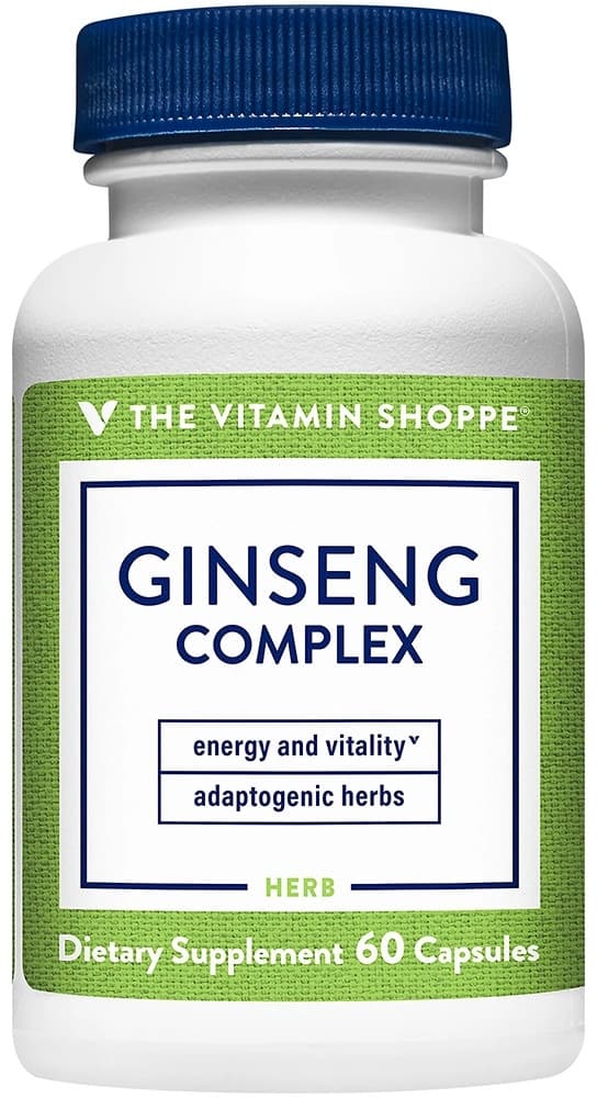 Complexo de Ginseng The Vitamin Shoppe (60 Cápsulas Vegetais)