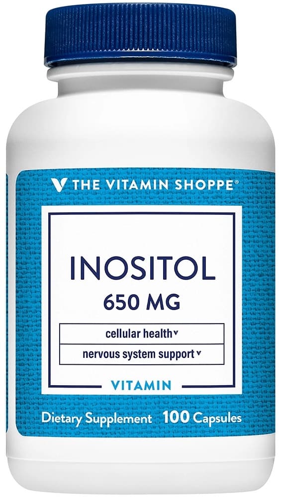 Inositol 650MG The Vitamin Shoppe 100 Cápsulas