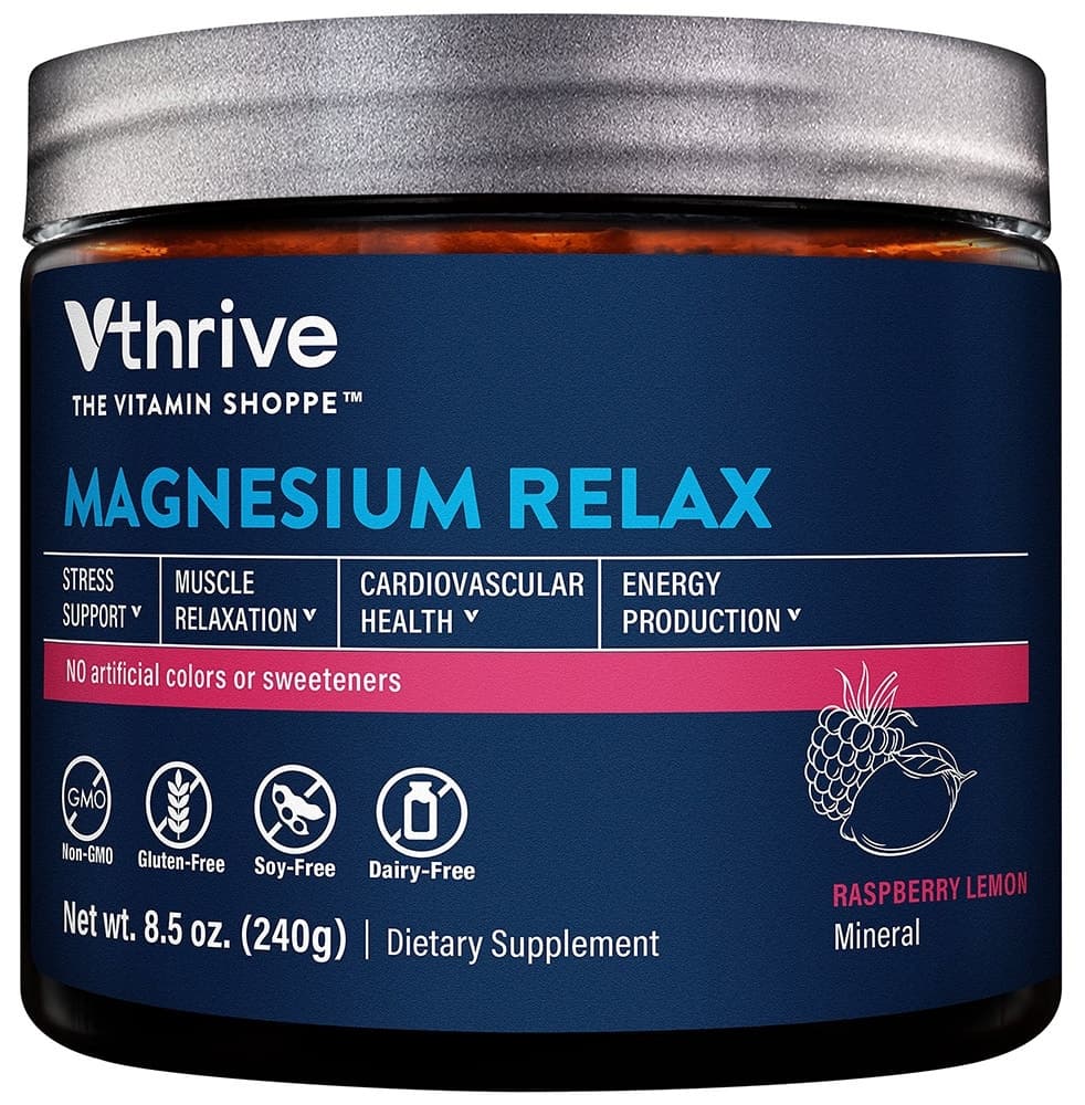 Suplemento The Vitamin Shoppe Magnesium Relax Raspberry Lemon 235G
