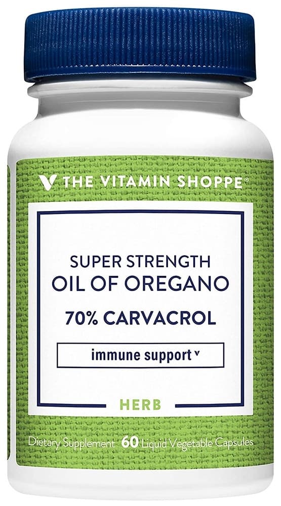 The Vitamin Shoppe Óleo de Orégano Super Strength 70% Carvacrol (60 Cápsulas)