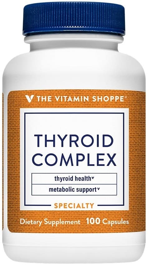 Suplemento para Tireoide The Vitamin Shoppe Thyroid Complex 100 Cápsulas
