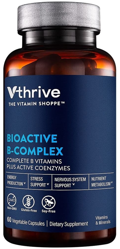 Complexo B Bioativo The Vitamin Shoppe Vthrive (60 Cápsulas)