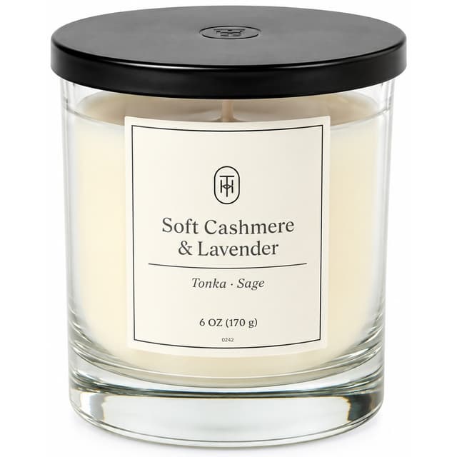 Vela Threshold Soft Cashmere & Lavender Tapa Preta 170G