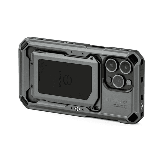 Capa Tilta Khronos para iPhone 15 Pro Max (Cinza Espacial)