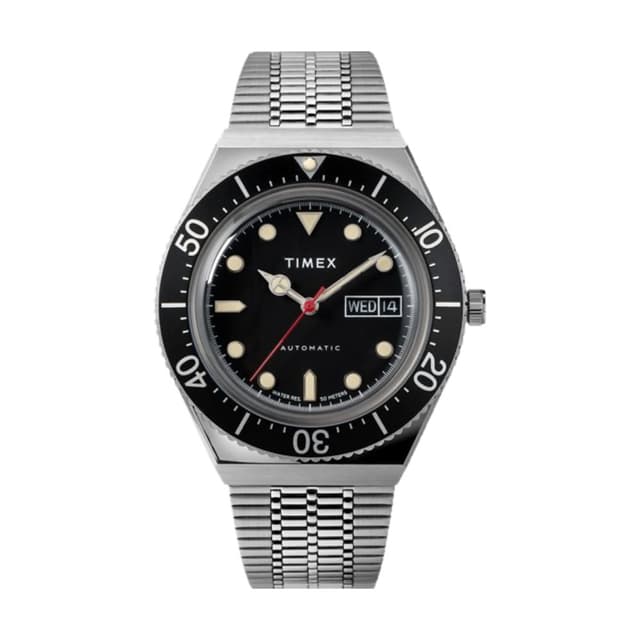 Relógio Masculino Timex M79 Automático TW2U78300 Preto/Prateado