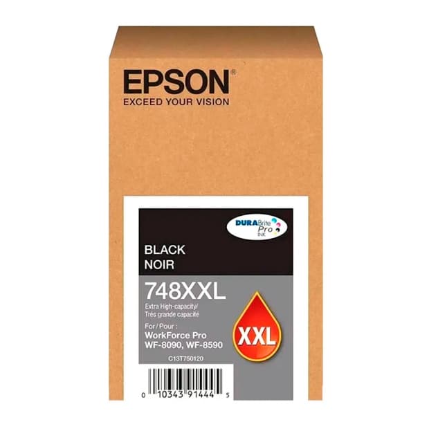 Tinta Epson 748Xxl120 Preta para Wf-6090 Wf-6590