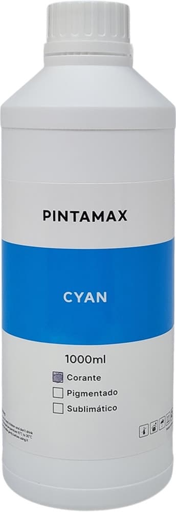 Tinta para Impressora Pintamax Corante 1L Cyan