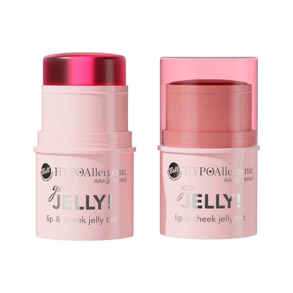 Tinta para Lábios Bell Hypoallergenic Go Jelly! Lip & Cheek Jelly 02 Good Looking 7,5Gr