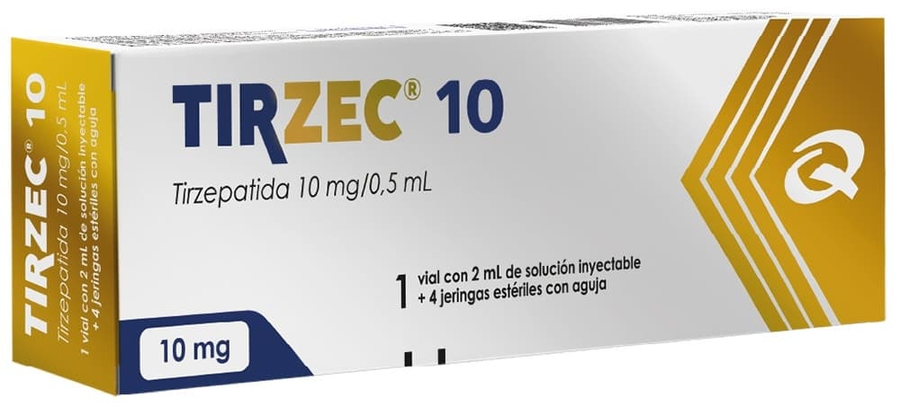 Tirzec Tirzepatida 10mg/0,5mL (4 Seringas Pré-Cheias)