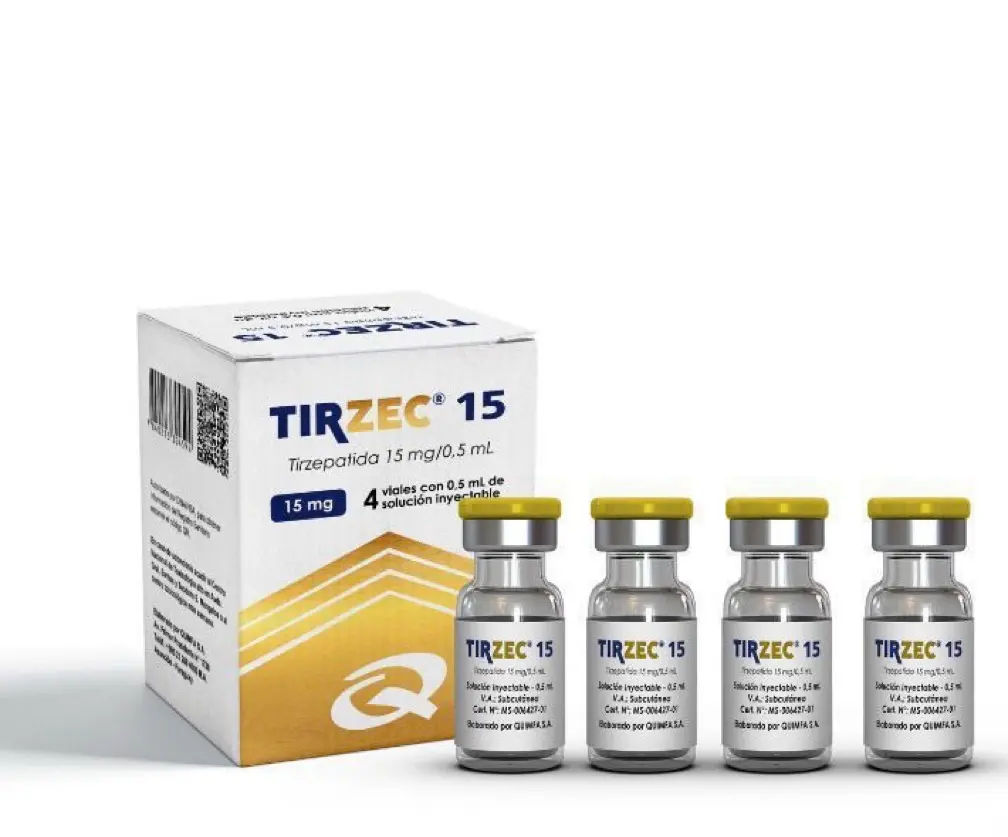 Tirzec 15mg, (embalagem com 4 ampolas) - Tirzepatida