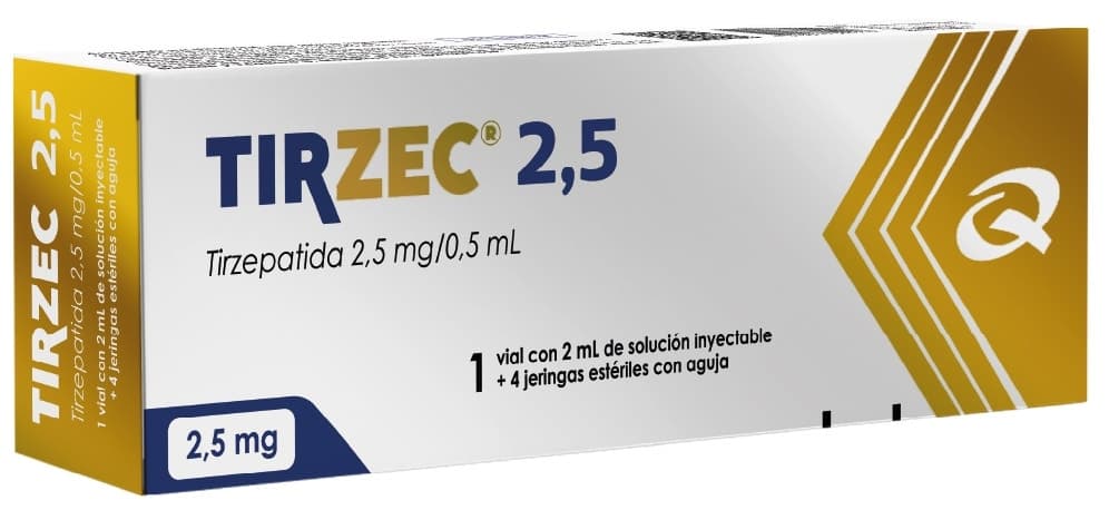 Tirzec Tirzepatida 2,5mg/0,5mL (4 Seringas Pré-Cheias)