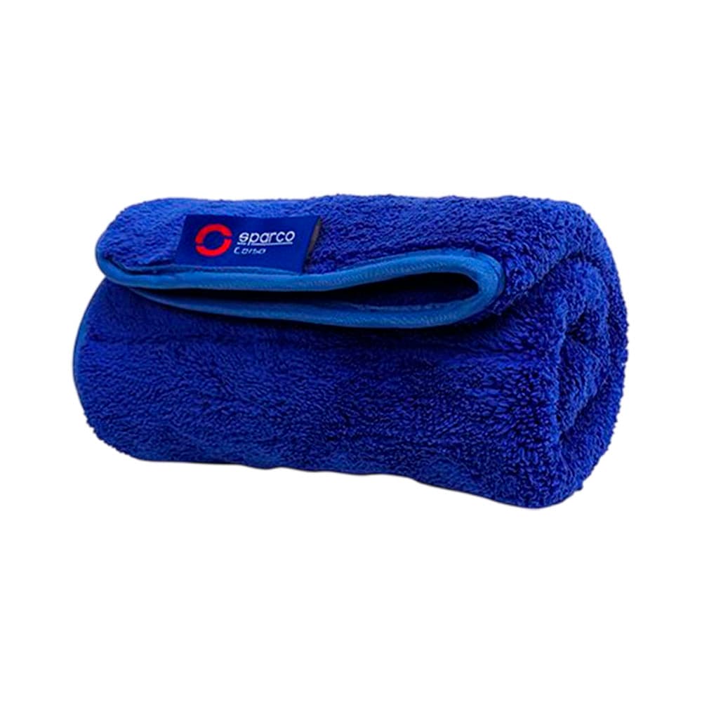Toalha de Microfibra Sparco para Acabamentos 40X40 Azul