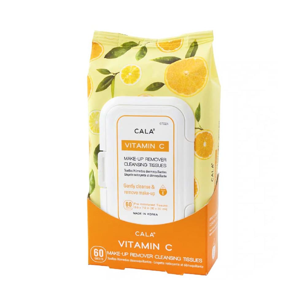 Toalhinha Desmaquilhante Cala Vitamina C 60 Peças