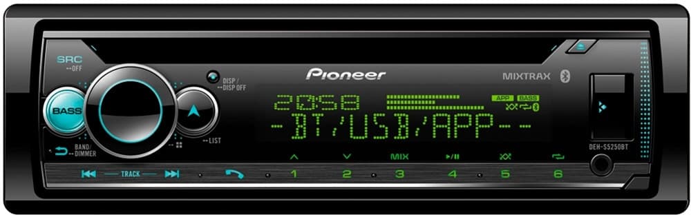 Rádio MP3 Player Pioneer Deh-S5250BT USB Bluetooth Aux Mixtrax