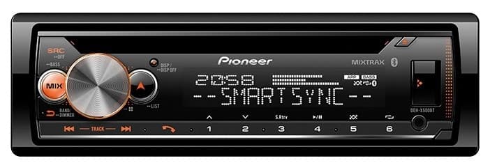 Toca Cd Pioneer Deh-X5000BT USB/Bluetooth/AUX/MP3/Rádio/App Smart Sync