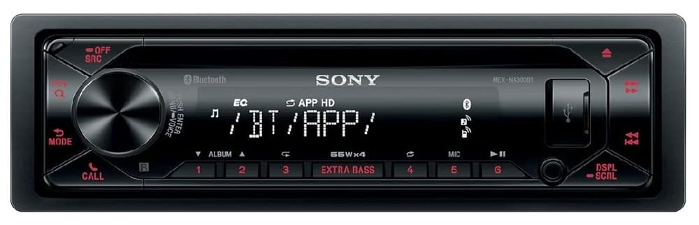 Toca Cd Sony Mex-N4300BT Android/USB/AUX/Rádio FM/BT