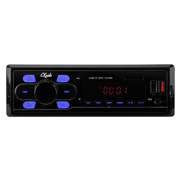 Toca Rádio Automotivo Krab Kbrra22 com Bluetooth / USB / Aux / Sd / Fm - Preto