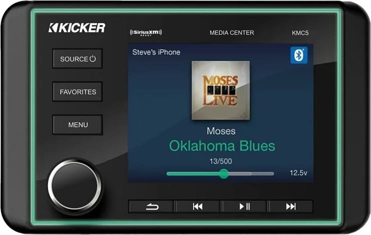 Rádio Automotivo Kicker Kmc5 USB/AUX/FM/Bluetooth