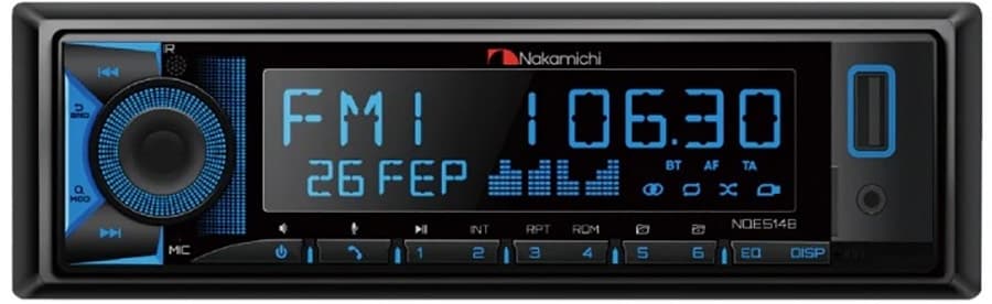 Rádio Nakamichi NQ514B AUX/USB/BT/FM