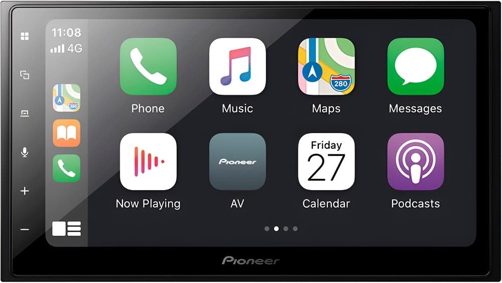 Toca Rádio Pioneer Dmh-Z5350TV Tela 6.8" Fm USB Aux Bluetooth TV (Caixa Feia)