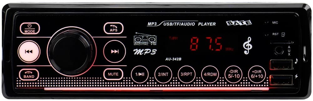 Rádio Toca Sate Au-342B 20W Fm USB Aux Bluetooth