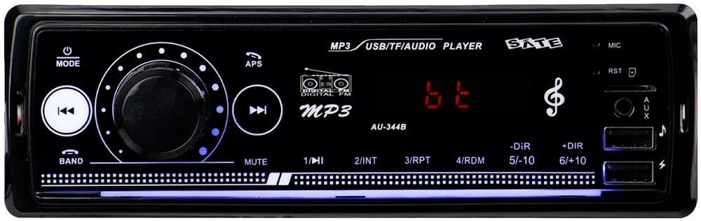 Rádio Automotivo Satellite Au-344B 20W Fm USB Bluetooth