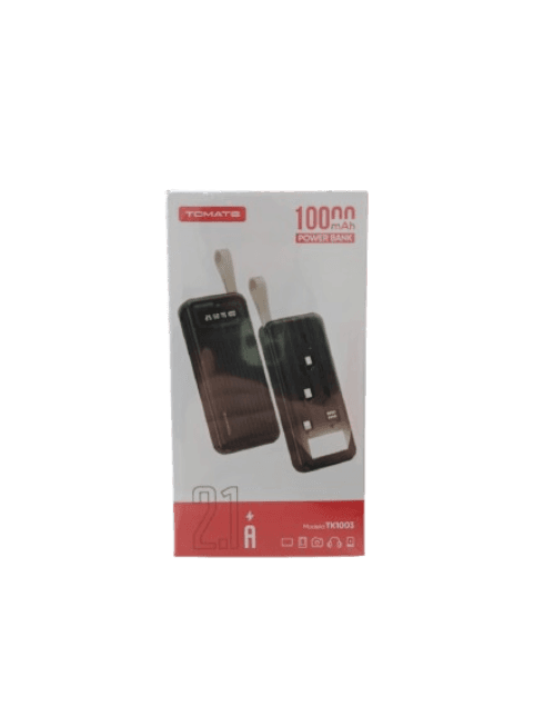 Power Bank Tomate Tk1003 2.1A 10000mAh Negro