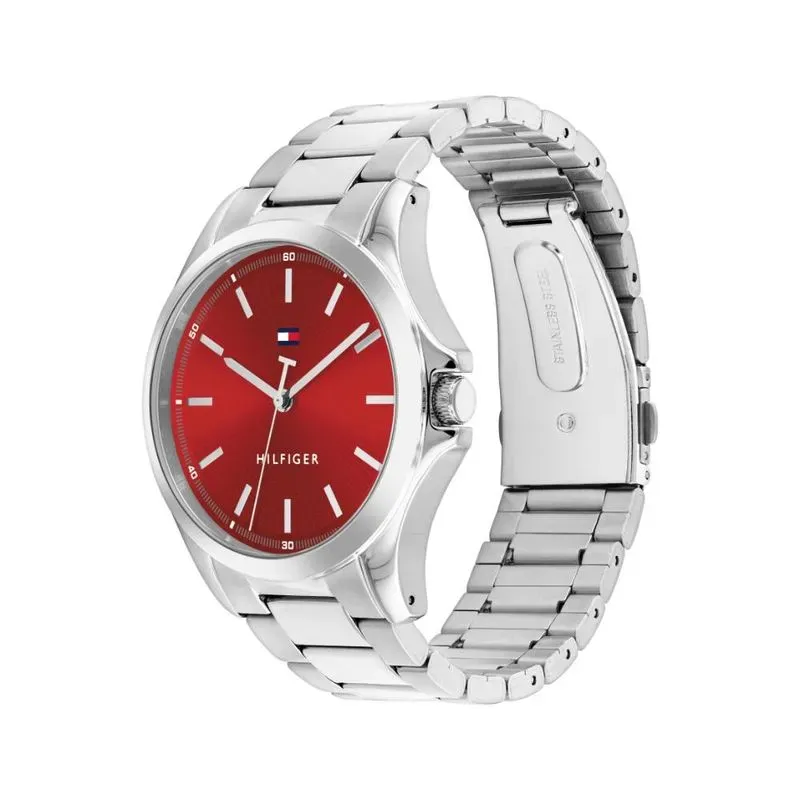 Relógio Tommy Hilfiger 1710677 Prateado/Vermelho