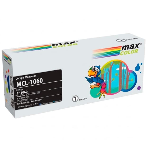 Toner Max Color Mcl-1060 p/Brother DCP152/HL-1110 1200/1202/1212W
