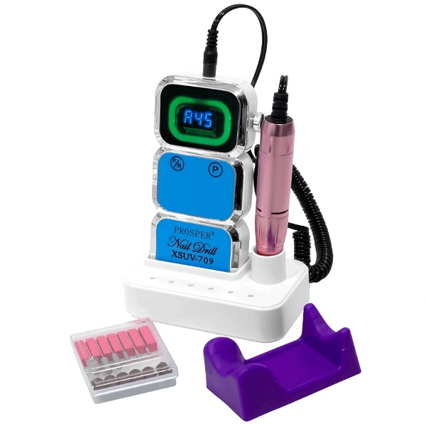 Torno para Unhas Prosper Xsuv-709 36W Recarregável 2600mAh 110-240V ~ 50/60Hz Branco
