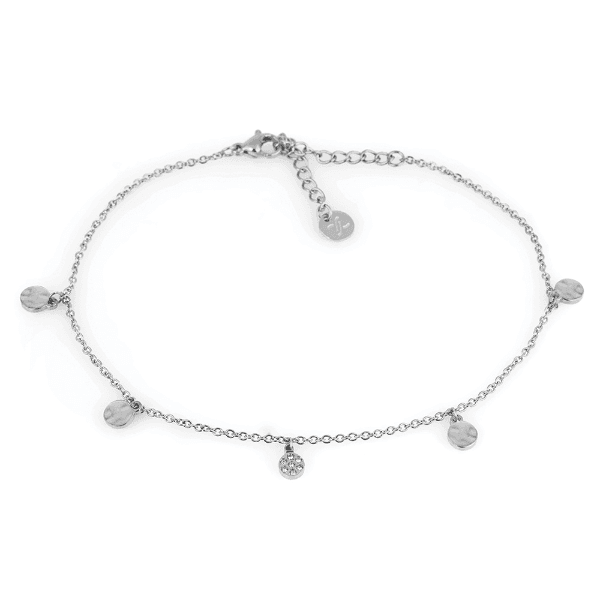 Tornozeleira Feminina Daniel Klein Dkj.5.50010-1 Prateada