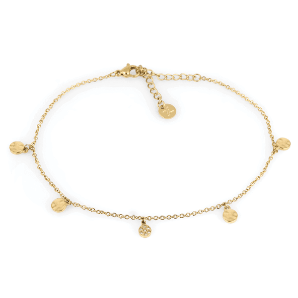 Tornozeleira Feminina Daniel Klein Dkj.5.50010-2 Dourado