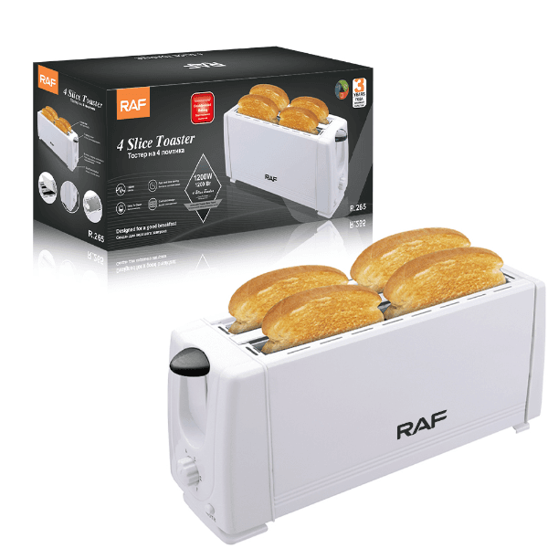 Torradeira Raf 4 Fatias 1200W 220V Branco