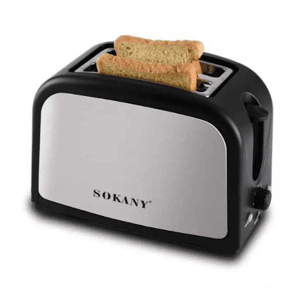 Torradeira de Pão Sokany 2 Fatias 800W
