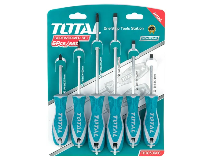 Kit de Chaves de Fenda Total Tht250606 6 Peças