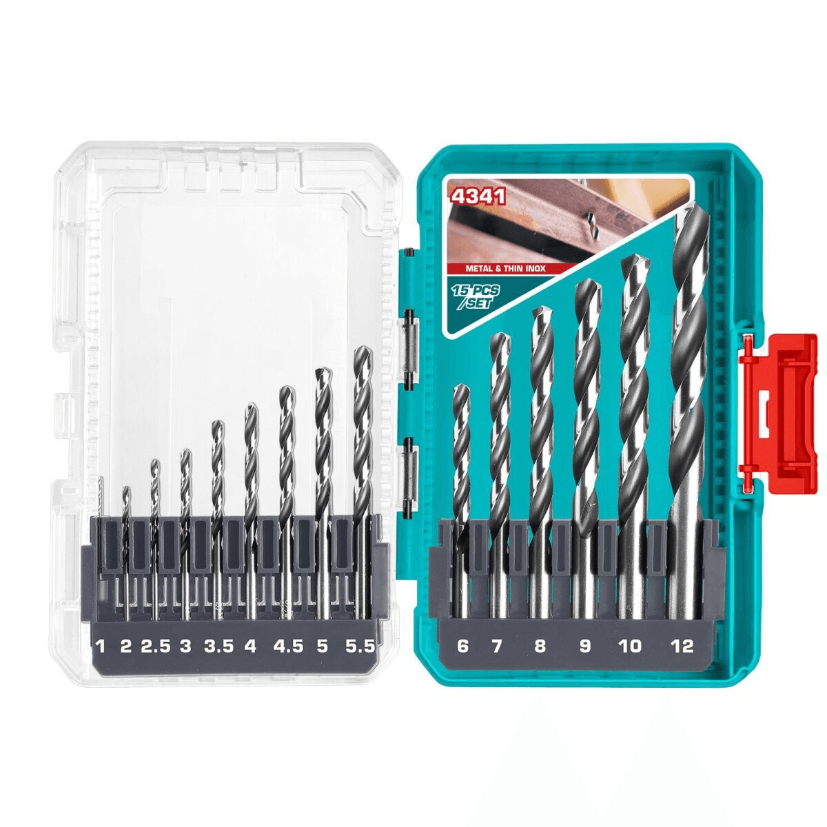 Kit de Brocas para Metal Total Tacsdl51506 15 Peças