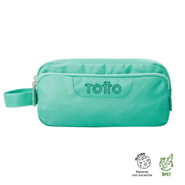 Neceser Multiuso Totto Agapec AC52ECO009-2421Z-V62 Verde Glitter