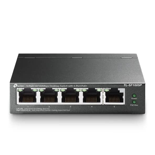 Hub Switch TP-Link Tl-SF1005P 10/100Mbps 5 Portas Rj45 Cinza