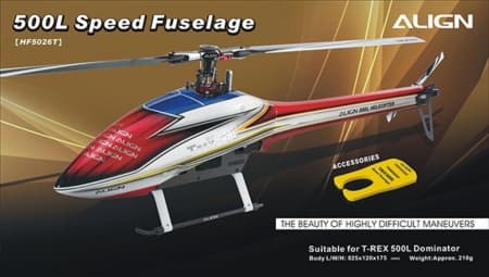 Fuselagem TR500L Speed Red HF5026T Align