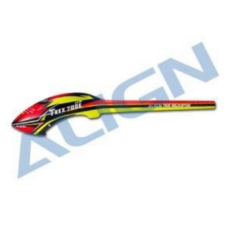 Peça para Helicóptero Align TR700E Speed Fuselage Vermelho Amarelo HF7005T