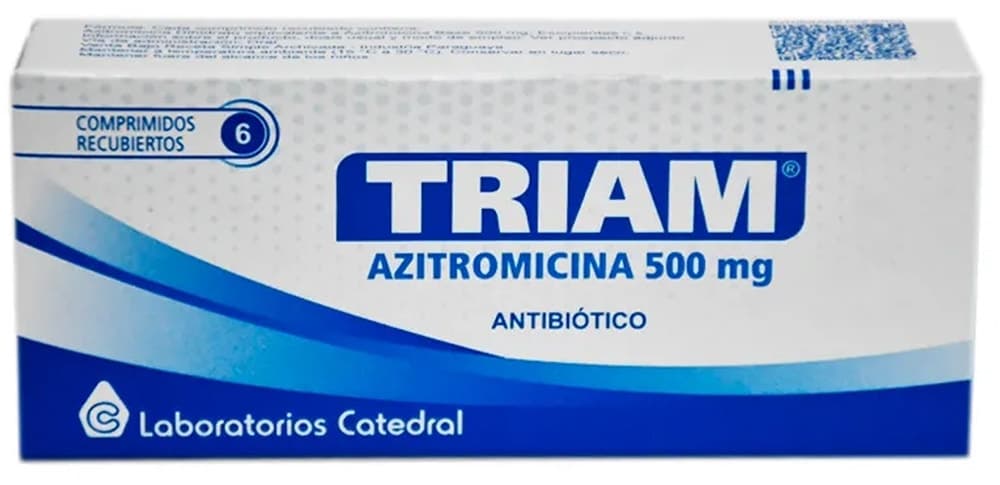Triam Azitromicina 500MG | 6 Comprimidos