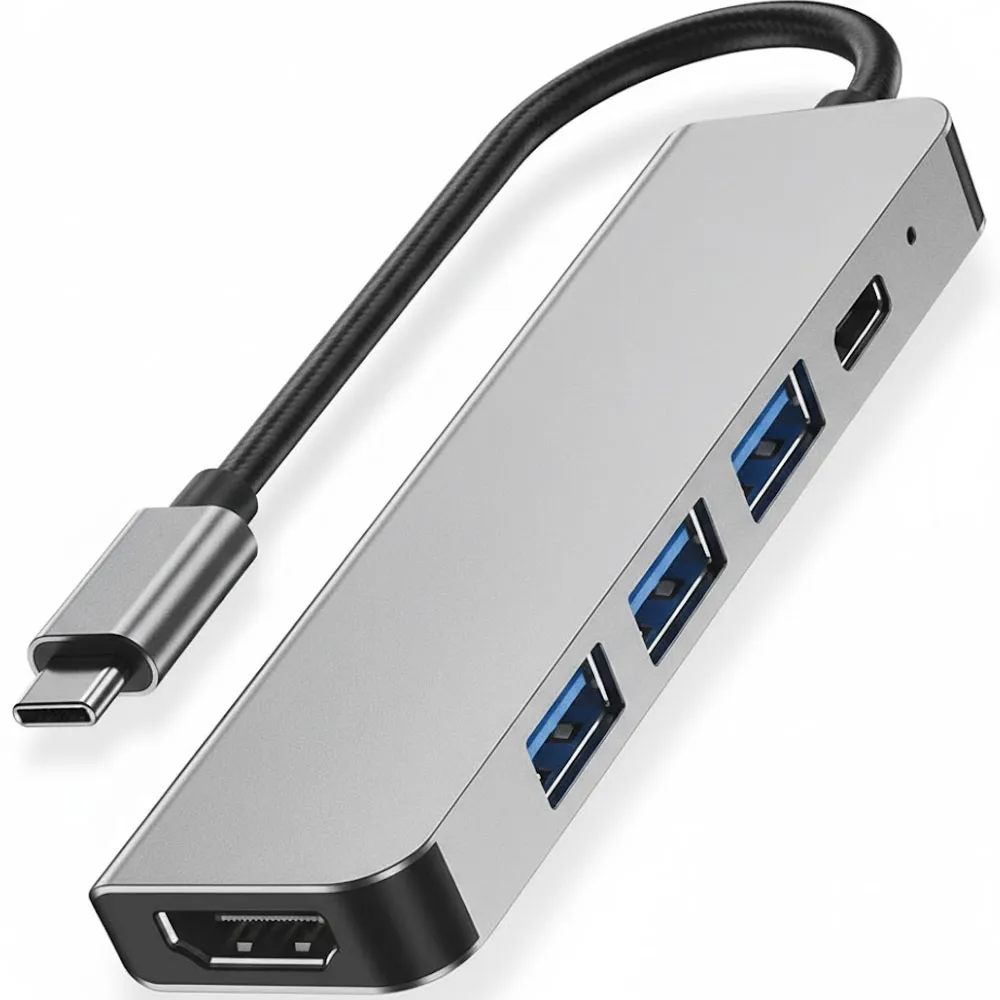 Hub USB-C 5 Em 1 Trove USB/USB-C/HDTV