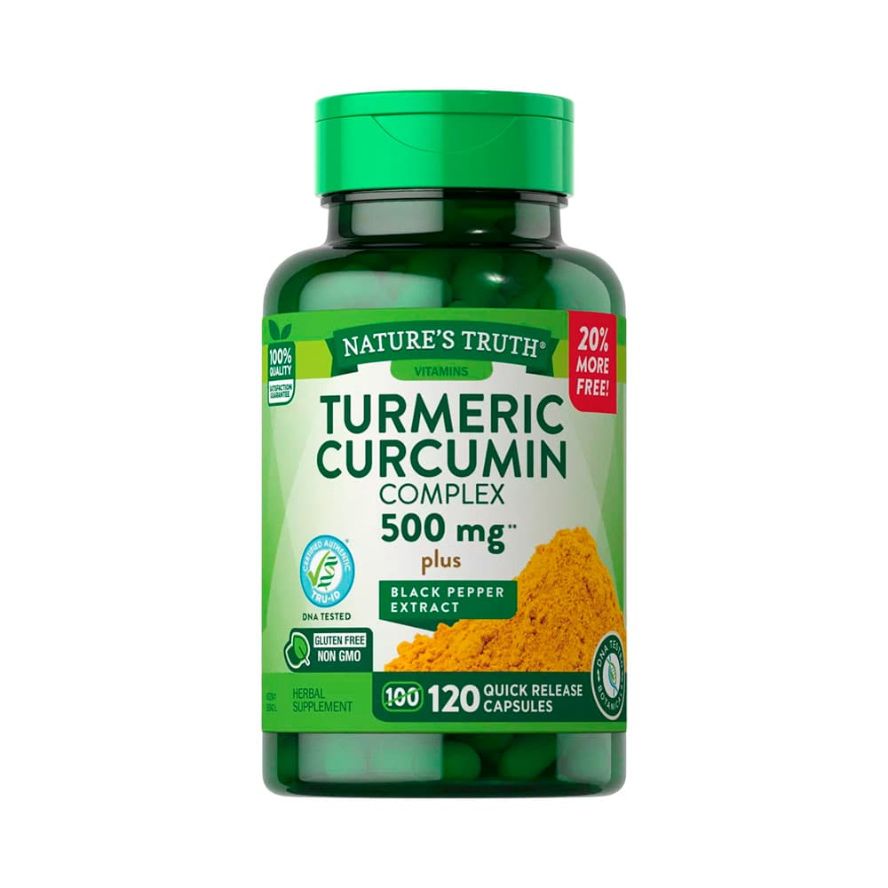 Complexo de Cúrcuma e Curcumina Nature's Truth 500MG 120 Cápsulas