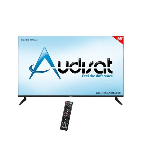 TV LED 55" Audisat Ad-55Q QLED Smart 4K UHD com Conversor / HDMI / Android 15