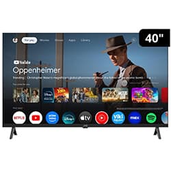 TV Smart JVC LT-40KB448 40" Full HD / LED / Google TV - Preto