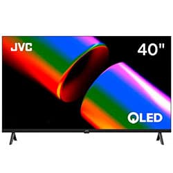TV Smart JVC LT-40KB758 40" Full HD / QLED / Google TV - Preto
