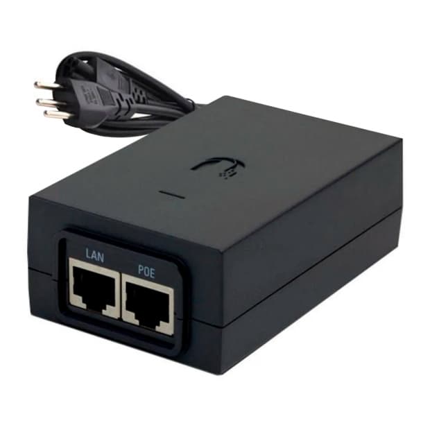 Fonte PoE 24VDC 12W 0.5A Ubnt Poe-24-12W-Br